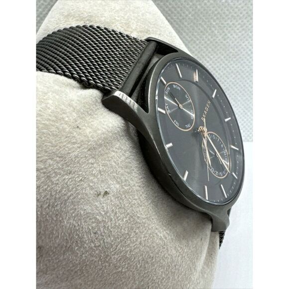 Skagen Holst SKW6180 Women\'s Charcoal Steel Mesh Analog Dial Quartz Watch AEA273 main image 6